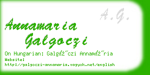 annamaria galgoczi business card